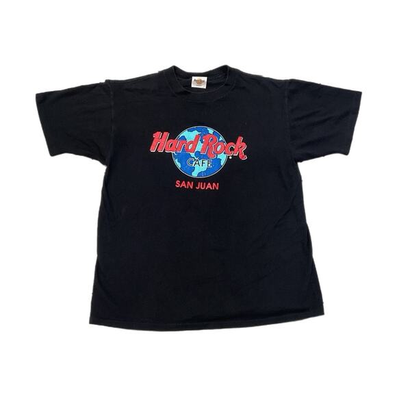 Vintage 90s Hard Rock Cafe San Juan T-Shirt - Picture 1 of 4